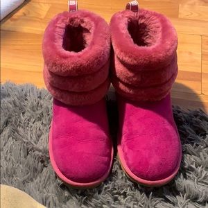 Fuchsia Mini Quilted Uggs